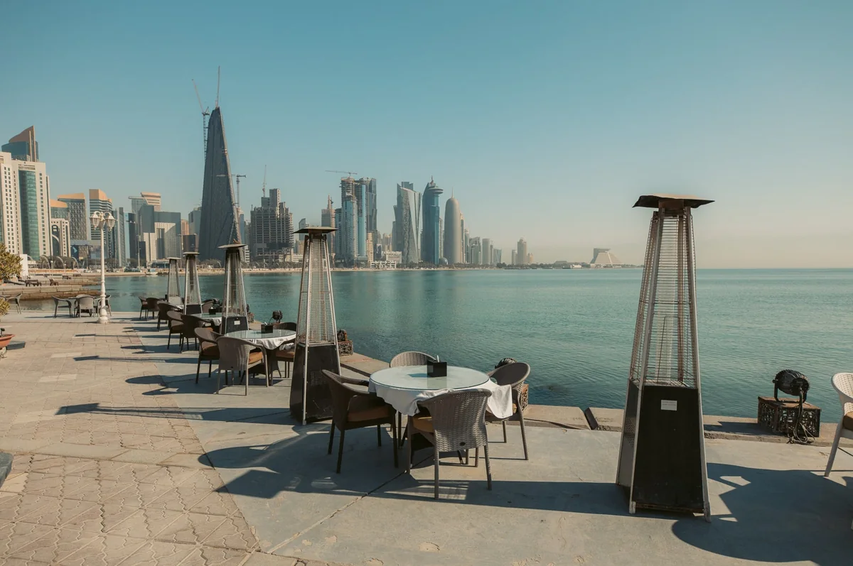 Doha skyline and Corniche, city context for the FIFA World Cup internship